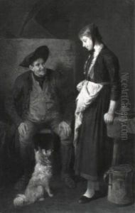 Der Besuch Der Magd by Friedrich V. Malheim Friedlaender
