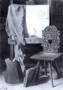 Im Atelier Des Kunstlers by Friedrich V. Malheim Friedlaender