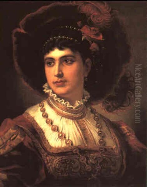 Dame In Historischem Kostume - view 1