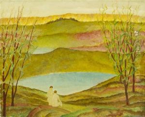 Autumn Landscape by Arnold Aaron Friedman