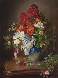 Blumenstillleben by Caroline Therese Friedrich