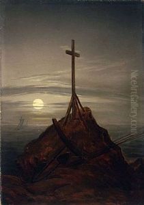 Still Life With Globe And Books On A Desk by Caspar David Friedrich