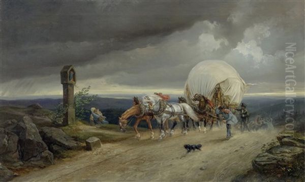 Carriage In A Storm - view 1