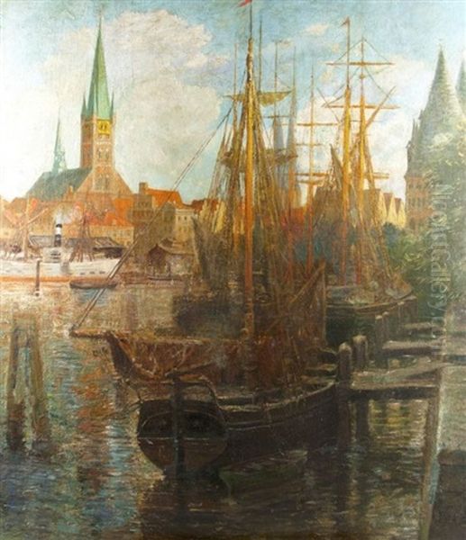 Im Hafen Von Lubeck - view 1