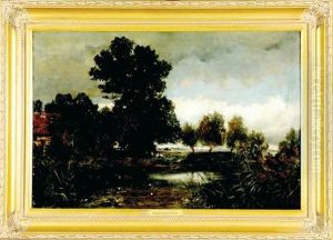 Landscape With Pond by Harald Friedrich
