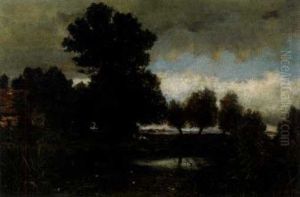 Landscape With Pond by Harald Friedrich