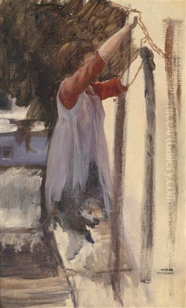 Waschermadchen (study) - view 1