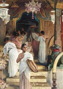 Outside An Indian Temple by Woldemar Friedrich