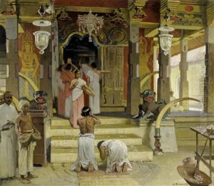 In Einem Indischen Tempel by Woldemar Friedrich