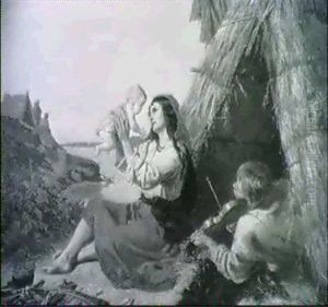 Polnische Bauernidylle by Ernestine Friedrichsen