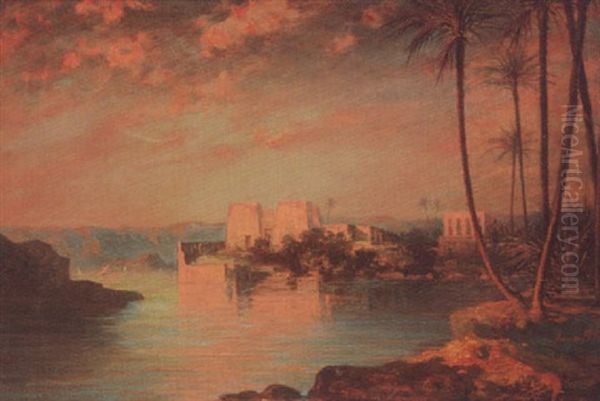 L'ile De Philae, Soleil Couchant - view 1