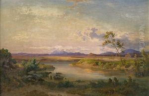 Tiberlandschaft Bei Acqua Acetosa Bei Rom