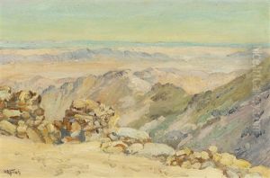 The Desert From The Laguna Mts by Charles Arthur Fries