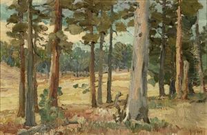 Among The Pines At Laguna Mountains by Charles Arthur Fries