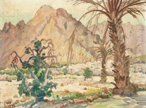 El Capitan Mt.(+ In The Oasis At Indian Wells; 2 Works) by Charles Arthur Fries