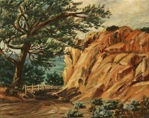 Coastal Landscape by Charles Arthur Fries