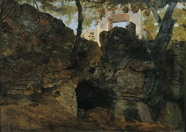 Eingang In Den Park Der Villa Chigi, Ariccia (study) - view 1