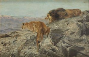 Hunting Lions by Richard Bernhardt Louis Friese