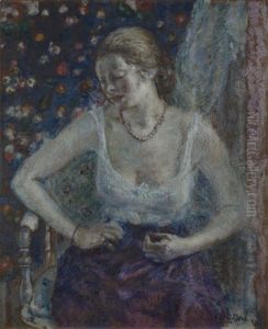 Woman Dressing by Frederick Carl Frieseke