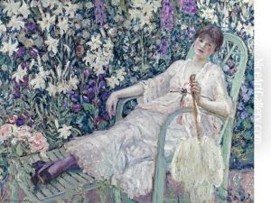 The Garden Chair by Frederick Carl Frieseke