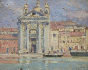 Eglise Des Gesuati Ou Santa Maria De Rosario, Venise by Frederick Carl Frieseke