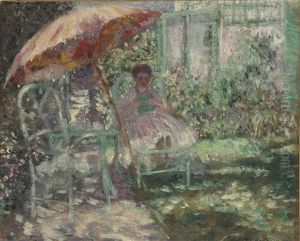 Study For The Garden Parasol by Frederick Carl Frieseke
