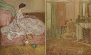Elegante Aux Bibelots (+ Interieur Au Fauteuil, Verso)