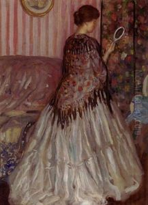 The Black Shawl by Frederick Carl Frieseke