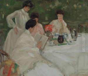 Le The Au Jardin by Frederick Carl Frieseke