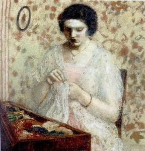 Embroidery by Frederick Carl Frieseke