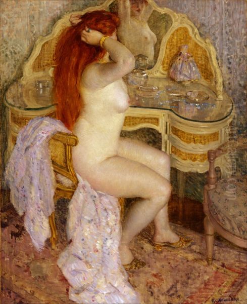 Nude Seated At Her Dressing Table - view 1