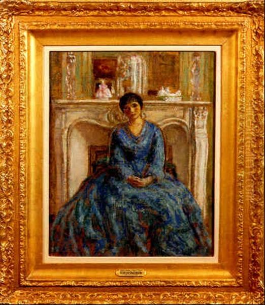 Woman In Blue - view 1