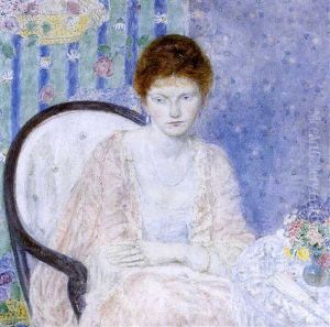 Lady In Rose by Frederick Carl Frieseke