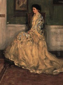 The Blue Shawl by Frederick Carl Frieseke