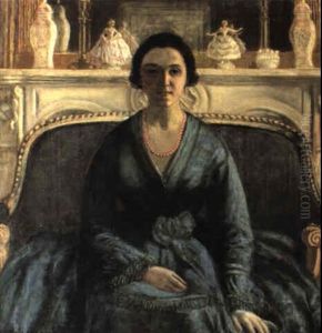 Blue Gown by Frederick Carl Frieseke