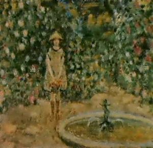 Stellit Stapelton At La Beauvairie by Frederick Carl Frieseke
