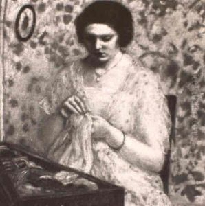 Embroidery by Frederick Carl Frieseke