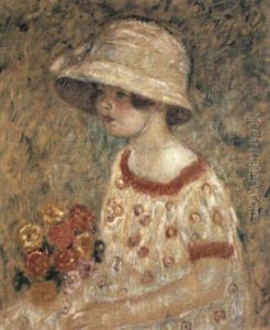 Portrait Of Frances Kilmer by Frederick Carl Frieseke