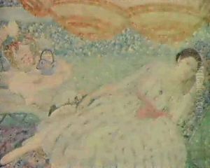 Under The Awning by Frederick Carl Frieseke