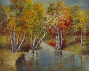 Autumn Reflections by Charles Percy Austin