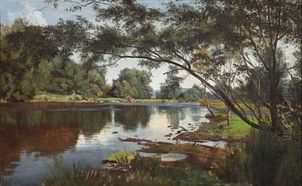View From A Lake In The Woods - view 1