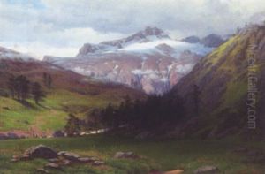 Bjergparti Ved Handock I Haslidalen by Hans Gabriel Friis