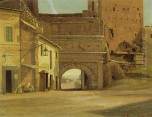 Parti Fra Porta Lorenzo, Rom by Hans Gabriel Friis