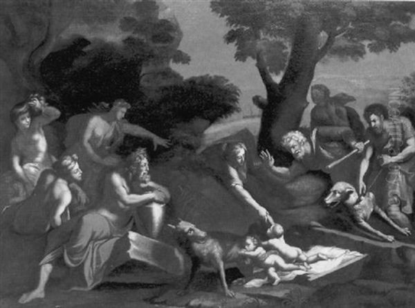 Romulus Et Remus Allaites Par La Louve - view 1