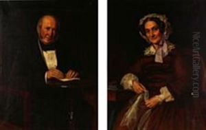 A Pair Of Portraits Of The Married Couple Frisch