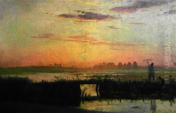 Evening West Jutland Soleil Couchant - view 1