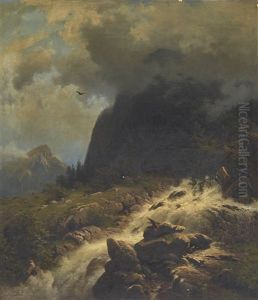 A River Landscape (reichenbach, Stream To The Aare) A River Landscape (reichenbach, Stream To The Aare)