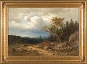 Mountain Landscape With A Rider