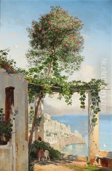 View From A Loggia On The Amalfi Coast - view 1