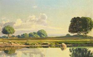 Sunset By Frederiksberg by Niels Fristrupp